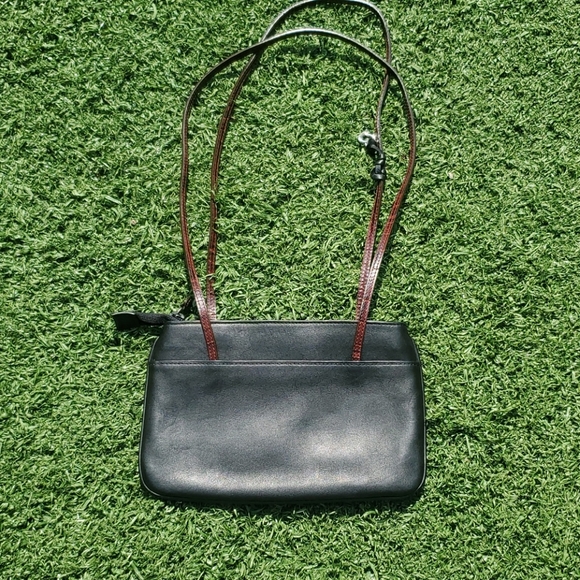 Brighton Black & Red Leather Shoulder Bag - Picture 6 of 12